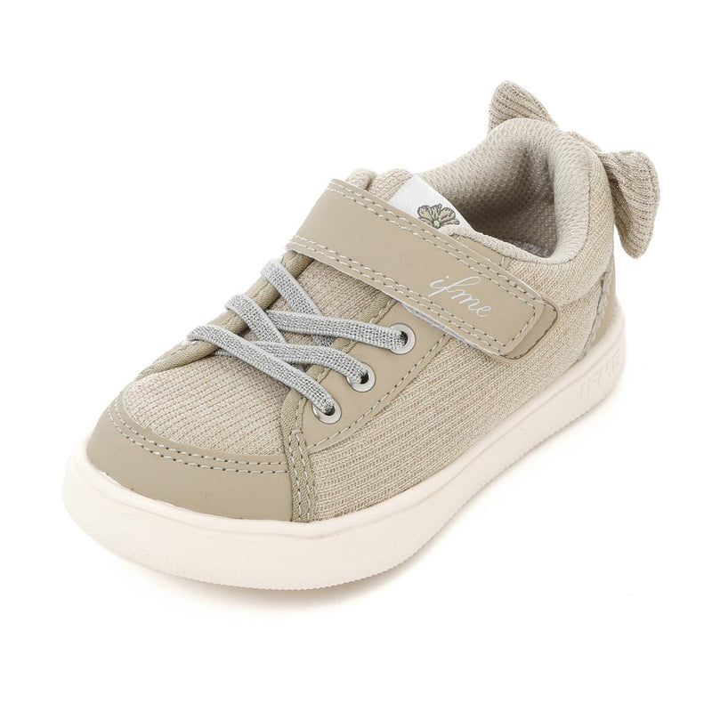 KIDS｜IFME CALIN バックリボンラメニットスニーカー